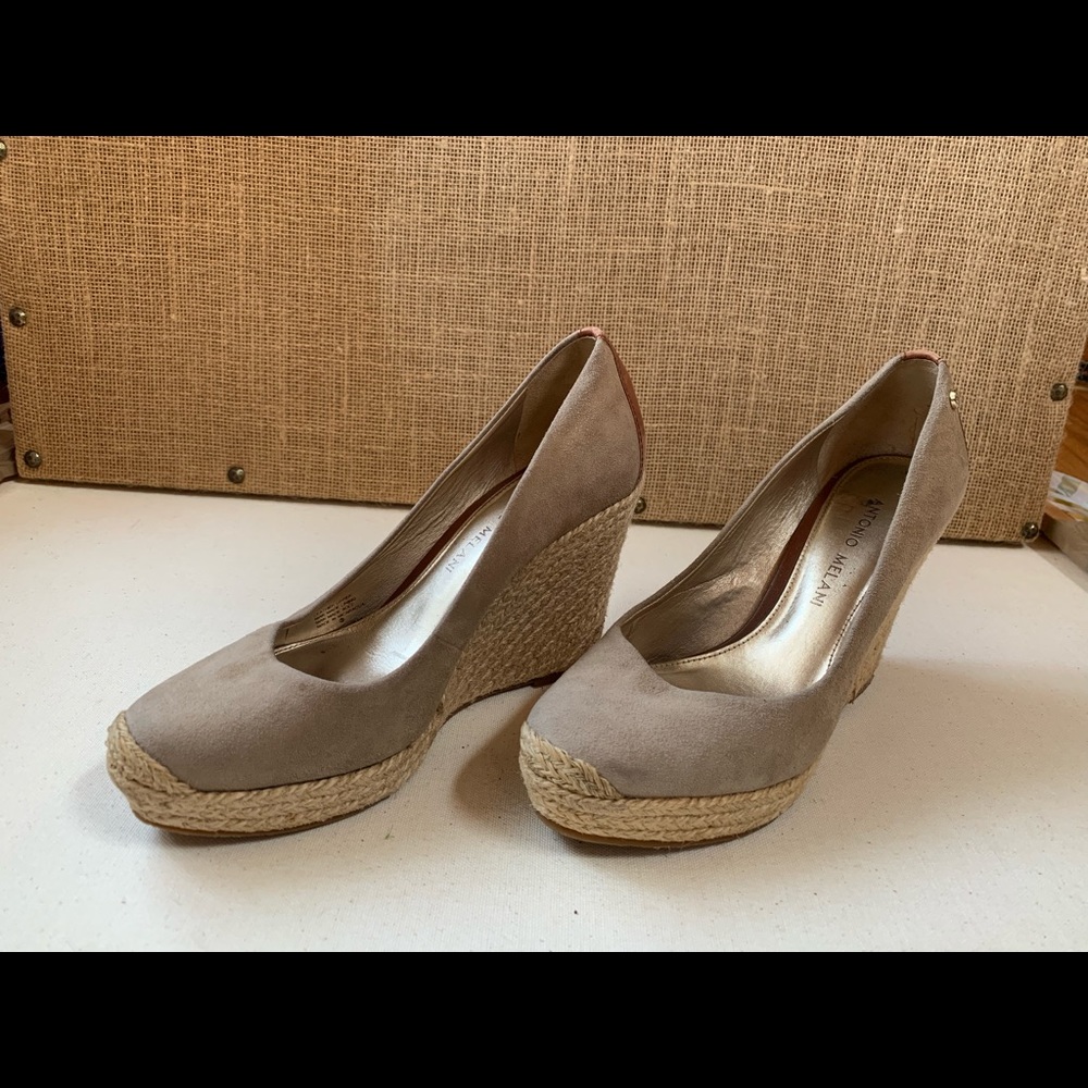 Antonio Melani Tan Suede Espadrille/Wedge - Picture 3 of 8